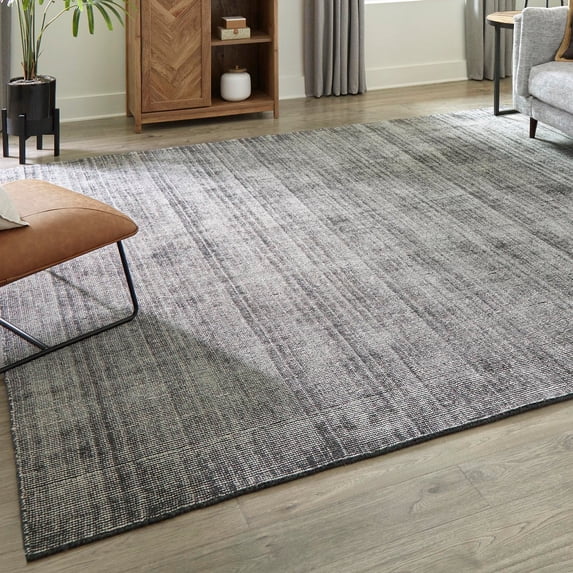 Jill Zarin English Manor Collection Area Rug - Farmhouse (7' 10" Square Earl Grey/Ivory)