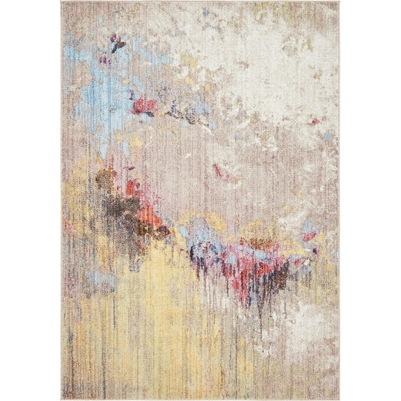 Jill Zarin Jill Zarin's Downtown Collection Rectangular Abstract Modern Area Rugs, Brown