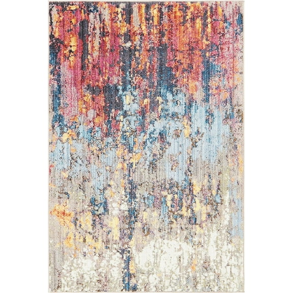 Jill Zarin Jill Zarin’s Downtown Rectangular Abstract Modern Area Rugs, Multi-color
