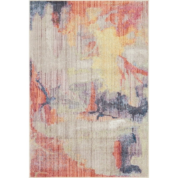 Jill Zarin Jill Zarin’s Downtown Rectangular Abstract Modern Area Rugs, Multi-color