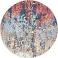thumbnail image 1 of Jill Zarin Jill Zarin’s Downtown Round Abstract Modern Area Rugs, Brown, 1 of 6