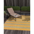 thumbnail image 1 of Jill Zarin Outdoor Collection Area Rug - Anguilla (10' 8" Square Yellow and Aqua/Light Blue), 1 of 11