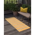 thumbnail image 1 of Jill Zarin Outdoor Collection Area Rug - Anguilla (2' x 8' Runner Yellow and Aqua/Light Blue), 1 of 11