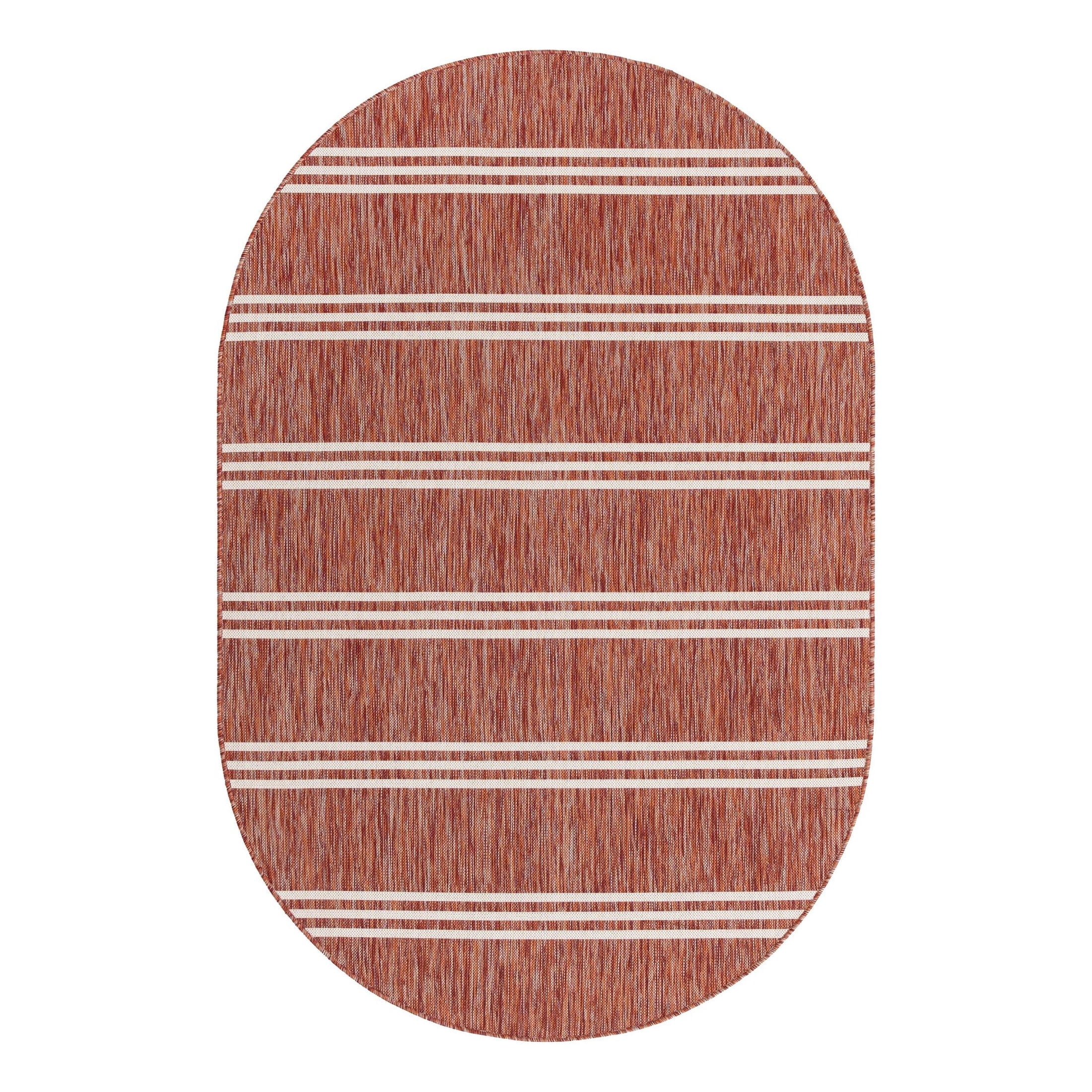 Oval Rust Rug Jill Zarin Outdoor Collection Area Rug - Anguilla (5' 3