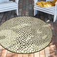 thumbnail image 1 of Jill Zarin Outdoor Collection Area Rug - Cape Town (10' 8" Round Green/Ivory), 1 of 7