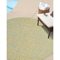 thumbnail image 1 of Jill Zarin Outdoor Collection Area Rug - Cape Town (10' 8" Round Yellow and Aqua/Light Blue), 1 of 11