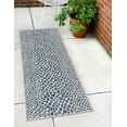 thumbnail image 1 of Jill Zarin Outdoor Collection Area Rug - Cape Town (2' 7" x 10' Runner Blue/Olive), 1 of 9