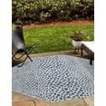 thumbnail image 1 of Jill Zarin Outdoor Collection Area Rug - Cape Town (4' 1" Octagon Blue/Olive), 1 of 11