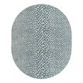 thumbnail image 1 of Jill Zarin Outdoor Collection Area Rug - Cape Town (7' 10" x 10' Oval Teal/Ivory), 1 of 8