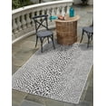 thumbnail image 1 of Jill Zarin Outdoor Collection Area Rug - Cape Town (7' 10" x 10' Rectangle Black/Ivory), 1 of 7