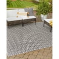 thumbnail image 1 of Jill Zarin Outdoor Collection Area Rug - Costa Rica (10' Square Charcoal Gray/Ivory), 1 of 8