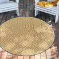 thumbnail image 1 of Jill Zarin Outdoor Collection Area Rug - Costa Rica (13' 1" Round Yellow Ivory/Ivory), 1 of 11