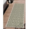 thumbnail image 1 of Jill Zarin Outdoor Collection Area Rug - Costa Rica (2' x 6' 1" Runner Green/Ivory), 1 of 8