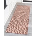 thumbnail image 1 of Jill Zarin Outdoor Collection Area Rug - Costa Rica (2' x 6' 1" Runner Rust Red/Ivory), 1 of 8