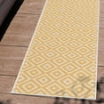 thumbnail image 1 of Jill Zarin Outdoor Collection Area Rug - Costa Rica (2' x 6' 1" Runner Yellow Ivory/Ivory), 1 of 11