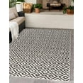 thumbnail image 1 of Jill Zarin Outdoor Collection Area Rug - Costa Rica (5' 3" x 8' Rectangle Charcoal Gray/Ivory), 1 of 7