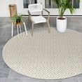 thumbnail image 1 of Jill Zarin Outdoor Collection Area Rug - Costa Rica (6' 7" Round Light Gray/Ivory), 1 of 8