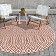 thumbnail image 1 of Jill Zarin Outdoor Collection Area Rug - Costa Rica (6' 7" Round Rust Red/Ivory), 1 of 7
