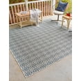 thumbnail image 1 of Jill Zarin Outdoor Collection Area Rug - Costa Rica (7' 10" Square Teal/Ivory), 1 of 8