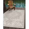 thumbnail image 1 of Jill Zarin Outdoor Collection Area Rug - Dubai (7' 1" x 10' Rectangle Gray/Ivory), 1 of 8