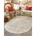 thumbnail image 1 of Jill Zarin Outdoor Collection Area Rug - Dubai (7' 10" x 10' Oval Beige/Brown), 1 of 6
