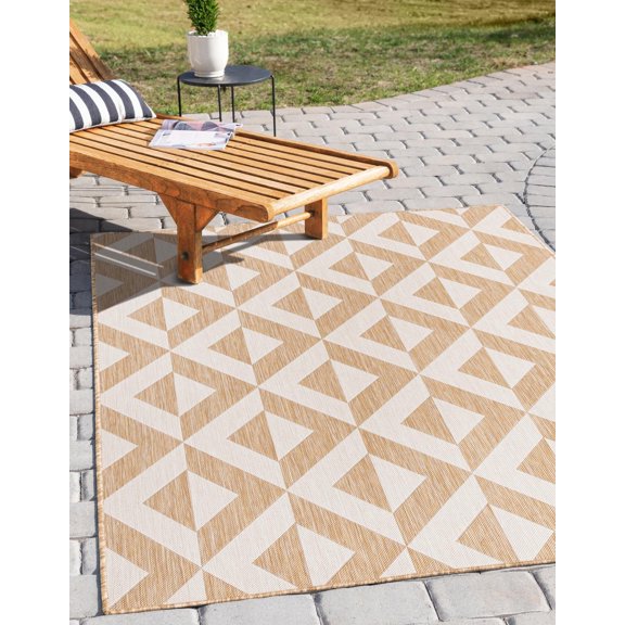 Jill Zarin Outdoor Collection Area Rug - Napa (2' x 3' 1" Rectangle Beige/Brown)