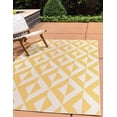 thumbnail image 1 of Jill Zarin Outdoor Collection Area Rug - Napa (3' 1" x 5' 3" Rectangle Yellow/Ivory), 1 of 3