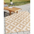 thumbnail image 1 of Jill Zarin Outdoor Collection Area Rug - Napa (4' 1" x 6' 1" Rectangle Beige/Brown), 1 of 11