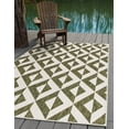 thumbnail image 1 of Jill Zarin Outdoor Collection Area Rug - Napa (6' 1" x 9' Rectangle Green/Ivory), 1 of 4