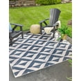 thumbnail image 1 of Jill Zarin Outdoor Collection Area Rug - Napa (7' 10" Square Blue/Ivory), 1 of 8