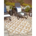 thumbnail image 1 of Jill Zarin Outdoor Collection Area Rug - Napa (7' 10" x 10' Oval Beige/Brown), 1 of 11
