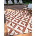 thumbnail image 1 of Jill Zarin Outdoor Collection Area Rug - Napa (7' 10" x 10' Rectangle Rust Red/Ivory), 1 of 8