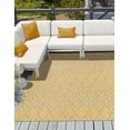 thumbnail image 1 of Jill Zarin Outdoor Collection Area Rug - Turks and Caicos (10' 8" Square Yellow and Aqua/Light Blue), 1 of 11