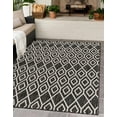 thumbnail image 1 of Jill Zarin Outdoor Collection Area Rug - Turks and Caicos (2' x 3' 1" Rectangle Charcoal Gray/Ivory), 1 of 8