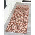 thumbnail image 1 of Jill Zarin Outdoor Collection Area Rug - Turks and Caicos (2' x 6' 1" Runner Rust Red/Ivory), 1 of 8
