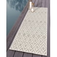 thumbnail image 1 of Jill Zarin Outdoor Collection Area Rug - Turks and Caicos (2' x 8' Runner Gray Cream/Cream), 1 of 8