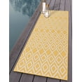 thumbnail image 1 of Jill Zarin Outdoor Collection Area Rug - Turks and Caicos (2' x 8' Runner Yellow Ivory/Ivory), 1 of 4
