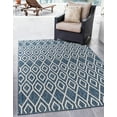 thumbnail image 1 of Jill Zarin Outdoor Collection Area Rug - Turks and Caicos (7' 10" x 10' Rectangle Blue/Ivory), 1 of 8