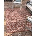 thumbnail image 1 of Jill Zarin Outdoor Collection Area Rug - Turks and Caicos (9' x 12' Rectangle Rust Red/Ivory), 1 of 3