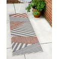 thumbnail image 1 of Jill Zarin Outdoor Collection Area Rug - Washington (2' x 6' 1" Runner Blue/Red), 1 of 8