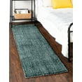thumbnail image 1 of Jill Zarin Shaggy Chic Collection Area Rug - Shaggy (2' 7" x 10' Runner Rosemary Green), 1 of 11