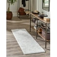 thumbnail image 1 of Jill Zarin Shaggy Chic Collection Area Rug - Shaggy (2' 7" x 10' Runner Sea Salt White), 1 of 11