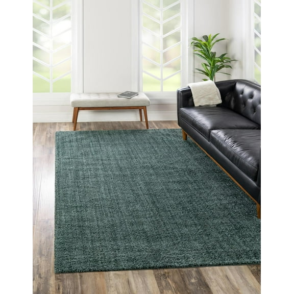 Jill Zarin Shaggy Chic Collection Area Rug - Shaggy (2' x 3' 1" Rectangle Rosemary Green)
