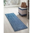thumbnail image 1 of Jill Zarin Shaggy Chic Collection Area Rug - Shaggy (2' x 8' Runner Blueberry Blue), 1 of 11