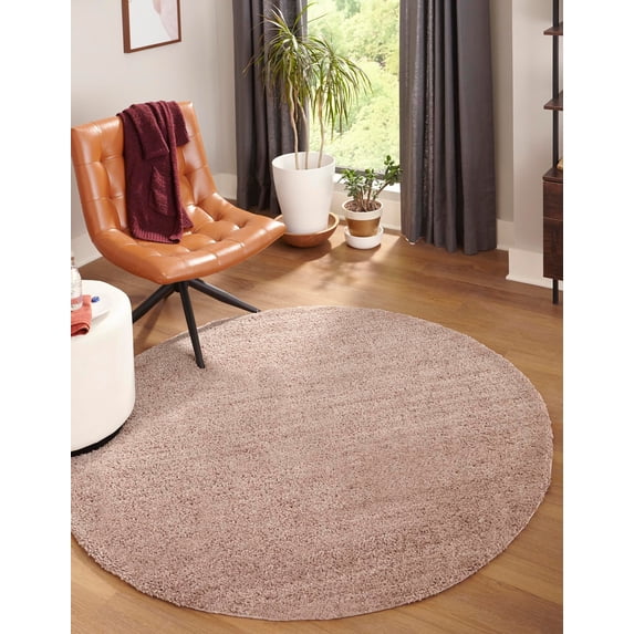 Jill Zarin Shaggy Chic Collection Area Rug - Shaggy (7' Round Mushroom)