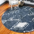 thumbnail image 1 of Jill Zarin Uptown Collection Area Rug - Carnegie Hill (8' Round Navy Blue/Ivory), 1 of 6