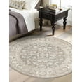 thumbnail image 1 of Jill Zarin Uptown Collection Area Rug - Central Park (3' 3" Round Gray/Ivory), 1 of 6
