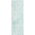 thumbnail image 1 of Jill Zarin Uptown Collection Area Rug - Cloisters (2' 2" x 6' 1" Runner Teal/Ivory), 1 of 6