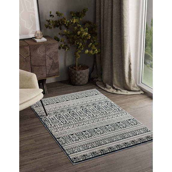 Jill Zarin Uptown Collection Area Rug - Cloisters (2' x 3' 1" Rectangle Blue/Ivory)