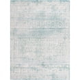 thumbnail image 1 of Jill Zarin Uptown Collection Area Rug - Cloisters (9' x 12' Rectangle Teal/Ivory), 1 of 5